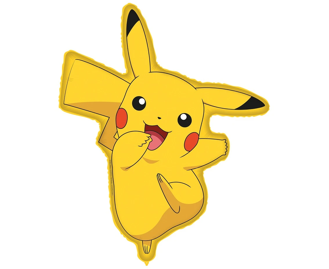 Balon foliowy Pokemon, Pikachu, 60x77 cm