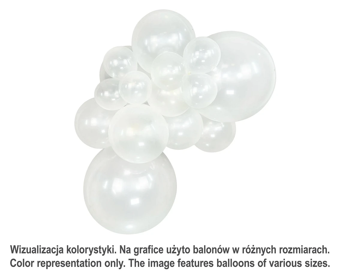 Balony Sempertex 18", (crystal clear) Przezroczyste, 25 szt.