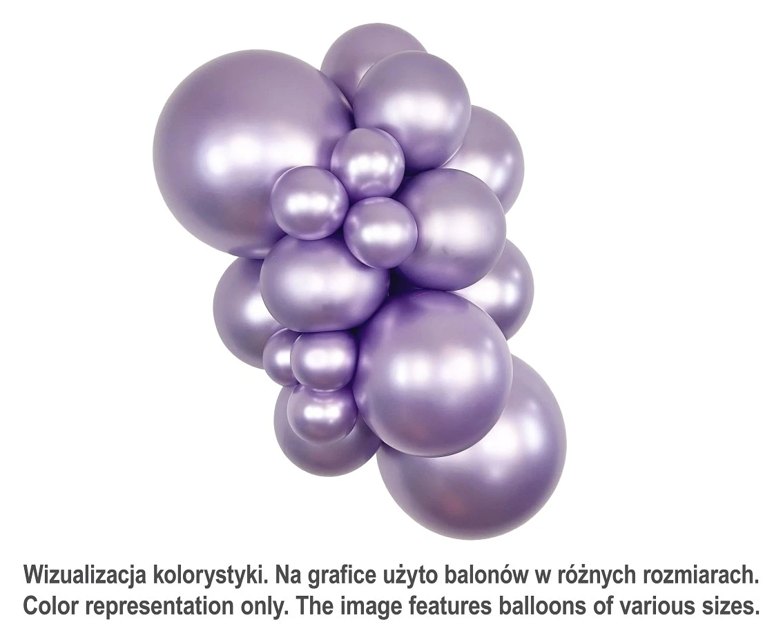Balony Sempertex 5", (silk light amethyst) Silk, Jasny ametyst, 50 szt.