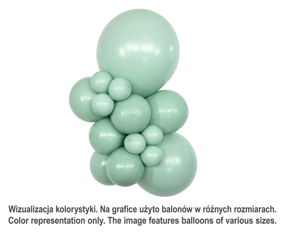 Balony Sempertex 12", Dusk Green Tea, 50 szt.