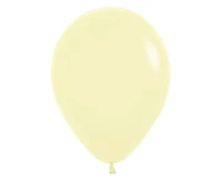 Balony Sempertex 12", (pastel matte yellow) Matowe Żółte, 50 szt.