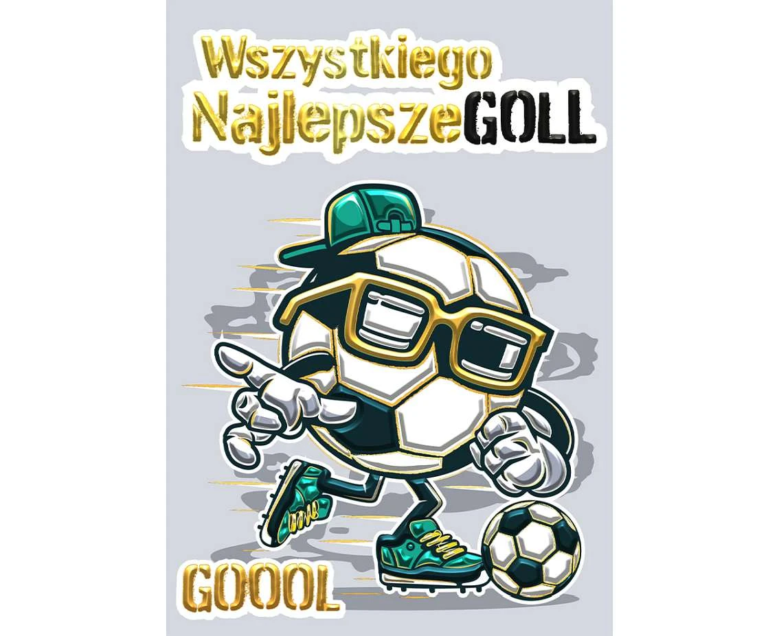 Kartka okolicznościowa  A5 Piłka na Nogach , 1 szt.