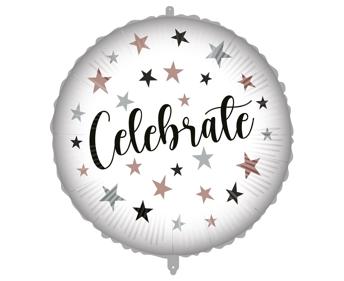 Balon foliowy 18'' Celebrate Stars, 1 szt.