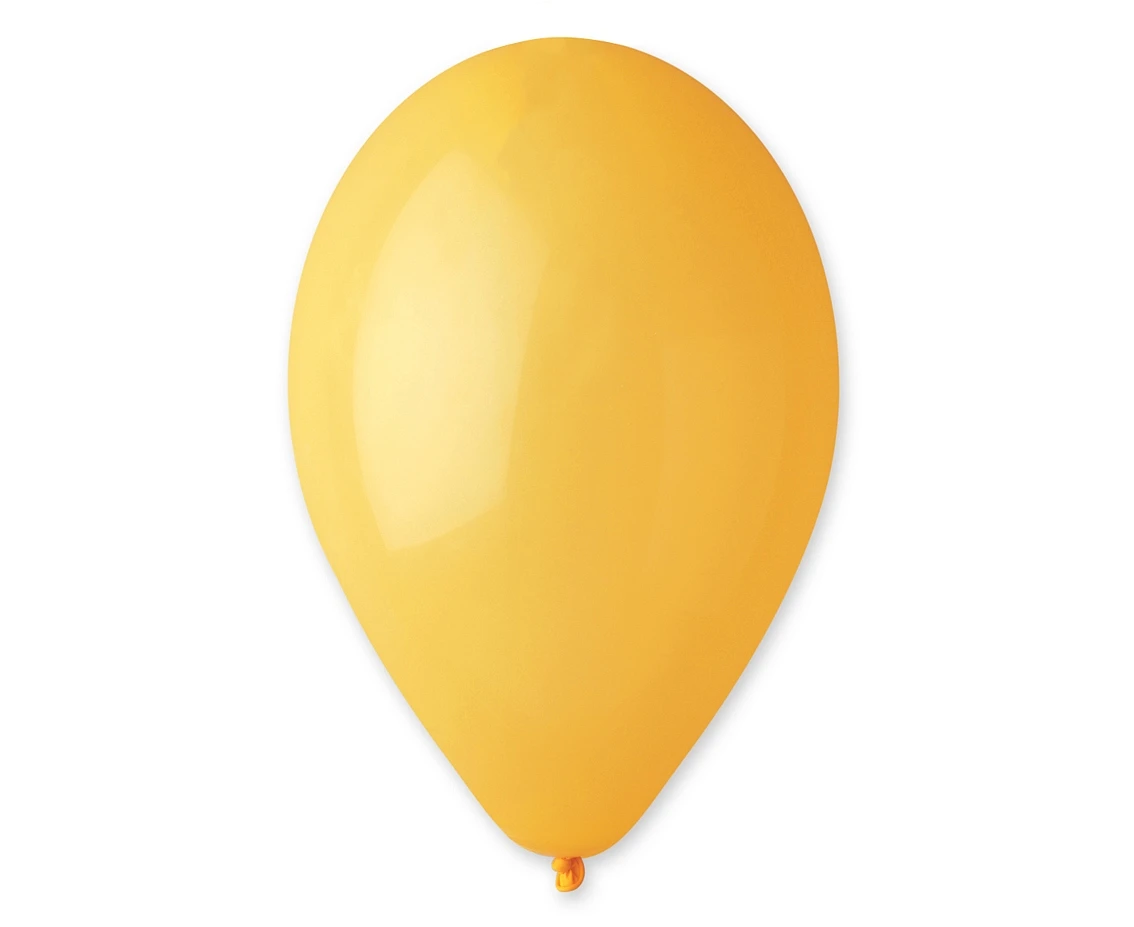 Balony Gemar 10", pastel premium ciemnożółte, 10szt.