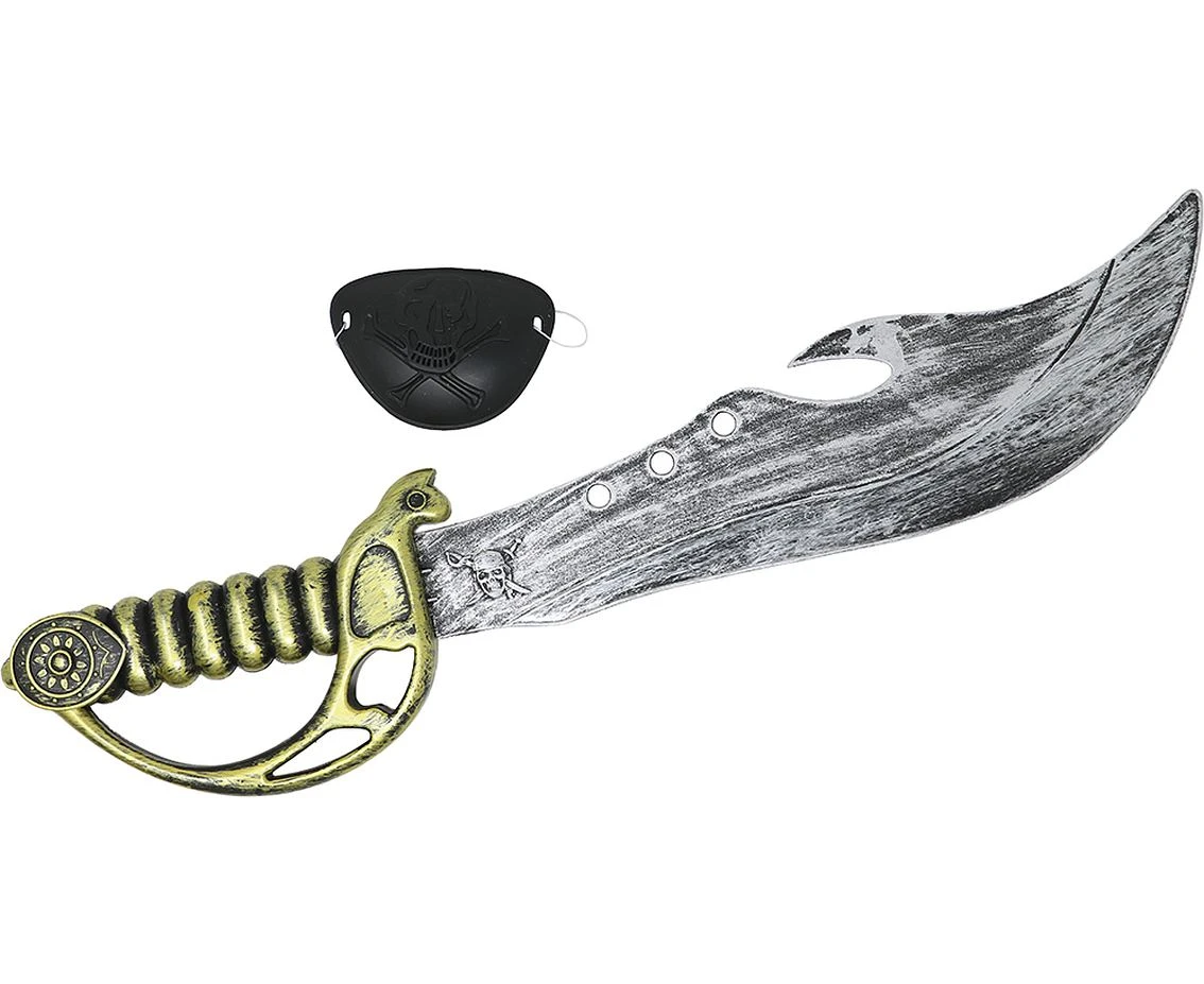 Miecz piracki z opaską na oko, 50 cm