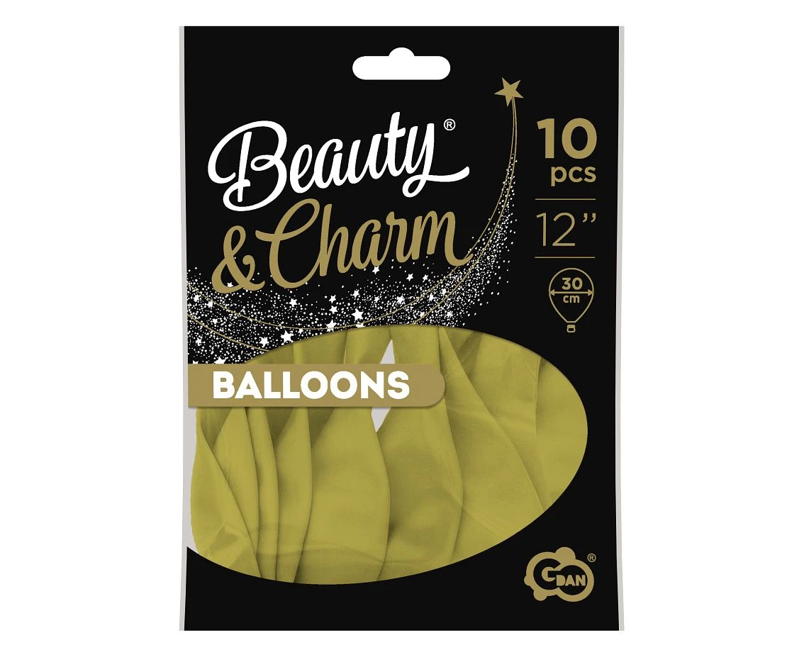 Balony B&C 12", pastel oliwkowe, 10szt.