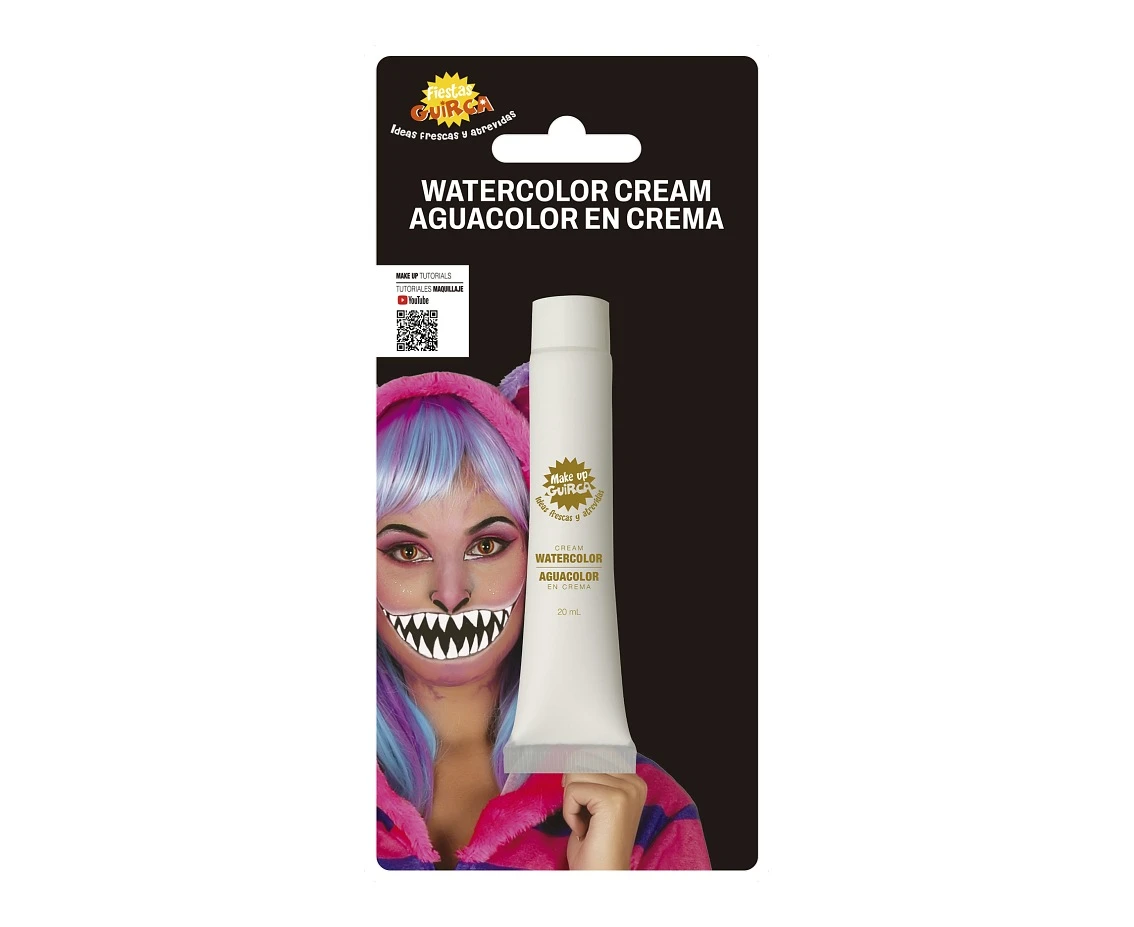 Farba do twarzy, biała, 20 ml