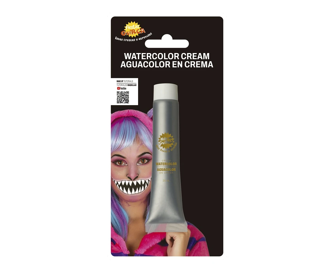Farba do twarzy, srebrna, 20 ml