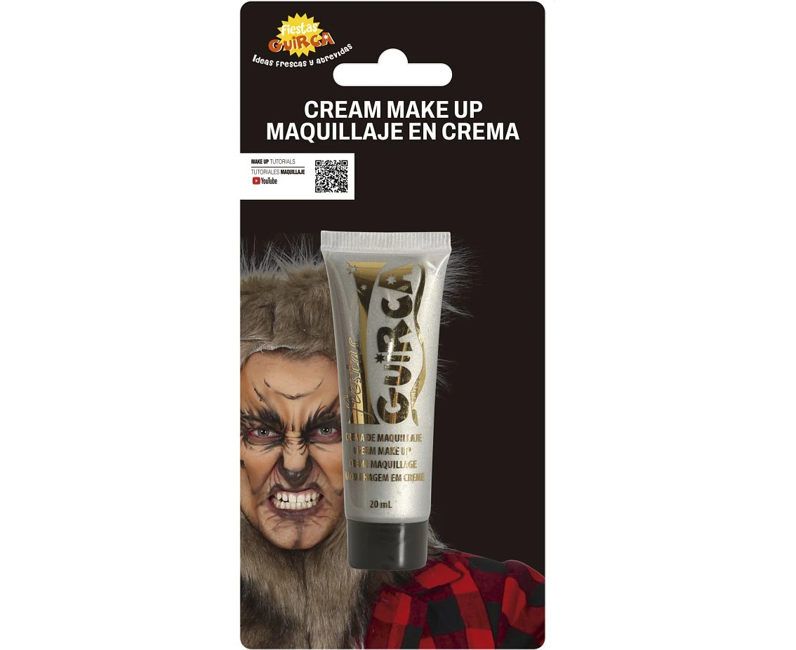 Farba do twarzy, srebrna, 20 ml