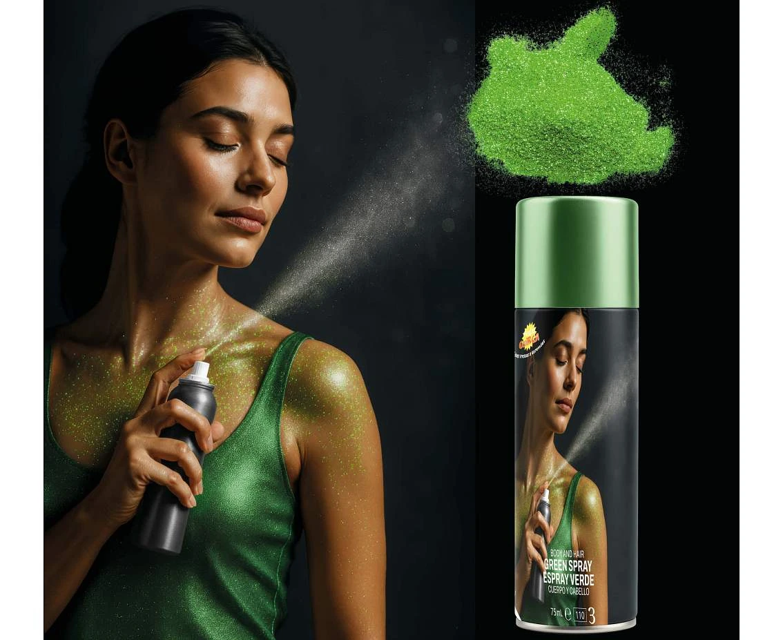 Spray do ciała, 75 ml, zielony