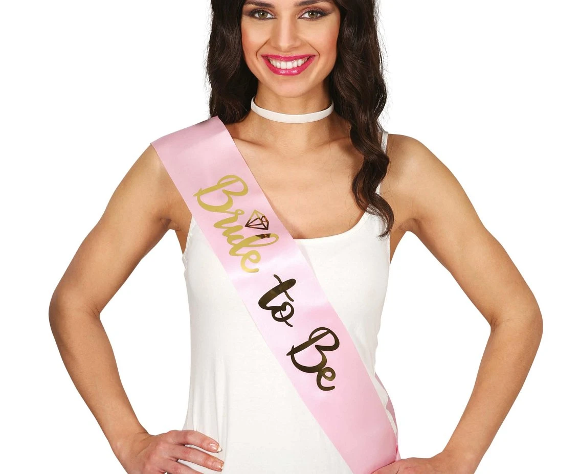 Szarfa „Bride to be”, różowa