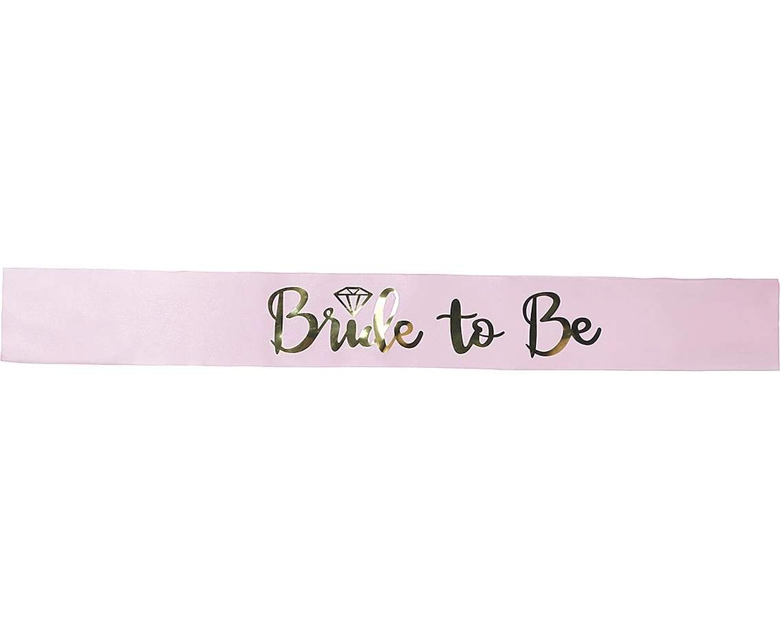 Szarfa „Bride to be”, różowa