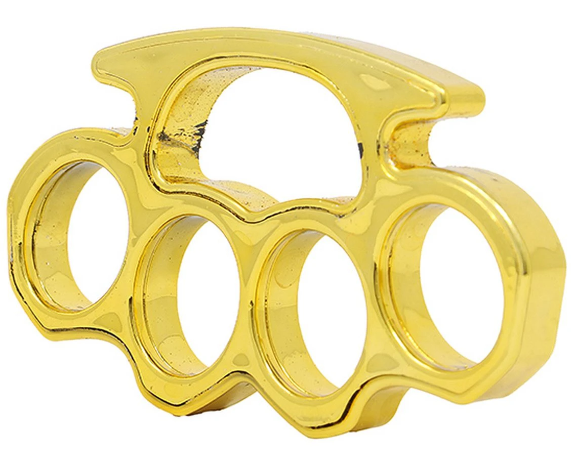 Kastet złoty, przebranie hiphop, raper, 10.5 cm