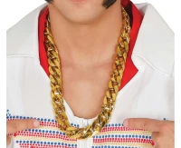 Łańcuch gangsterski, złoty, przebranie hiphop, raper, 60 cm