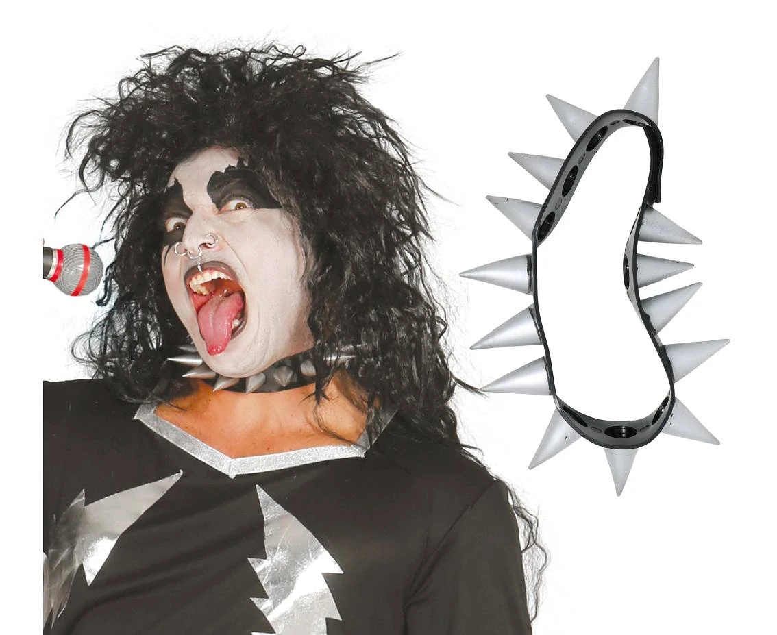 Choker obroża z kolcami ćwiekami styl punk, rock, gotycki