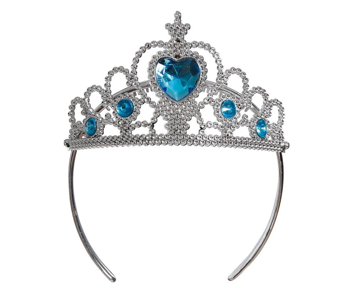 Tiara z niebieskimi kamieniami
