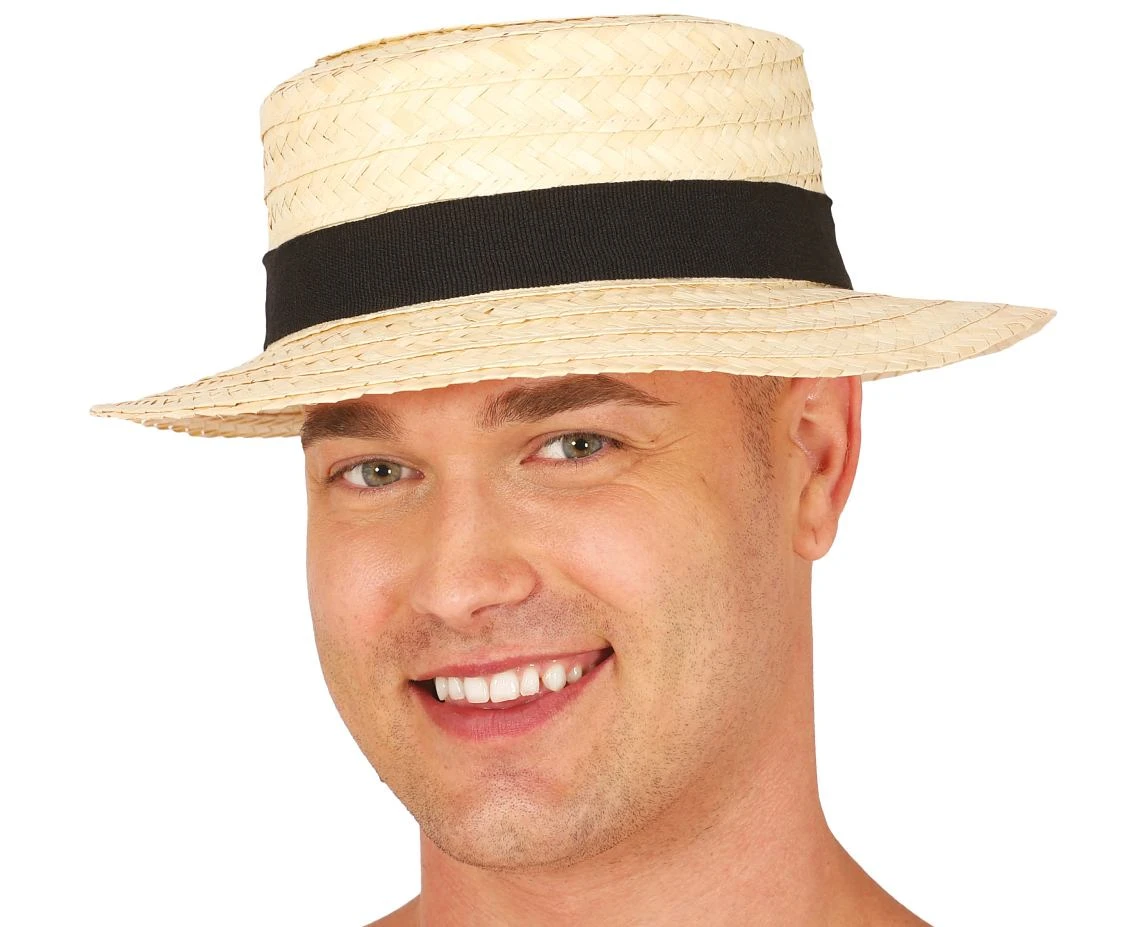 Kapelusz słomkowy męski, gondolier