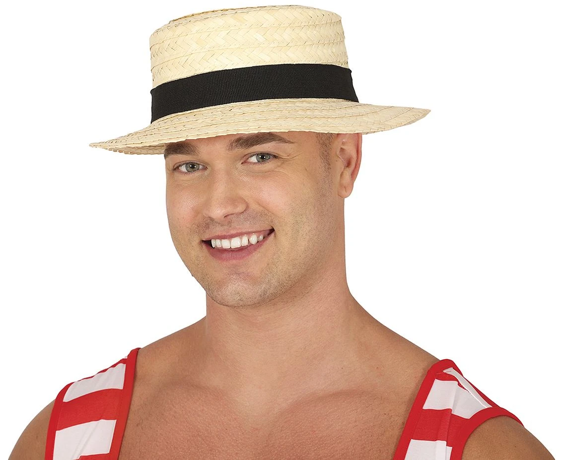Kapelusz słomkowy męski, gondolier