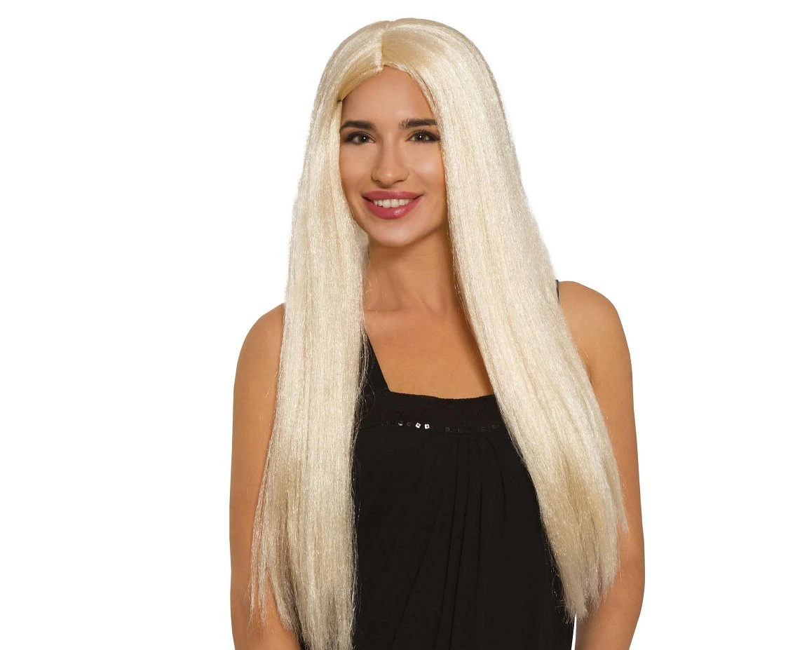 Peruka długa, blond