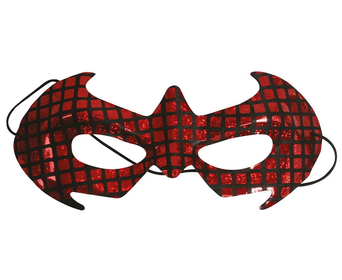Maska czerwony superhero, nietoperz