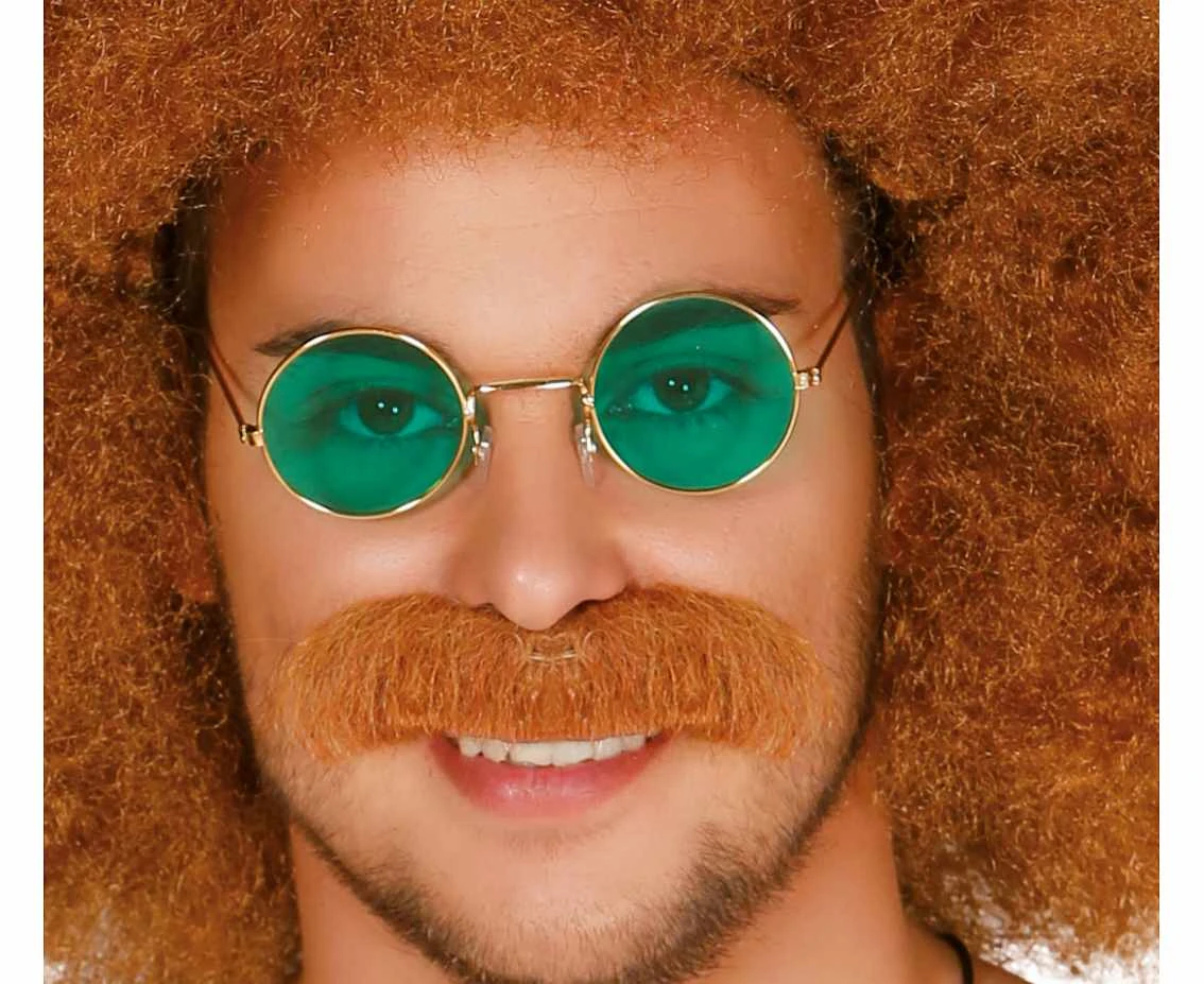 Okulary Hippie, zielone