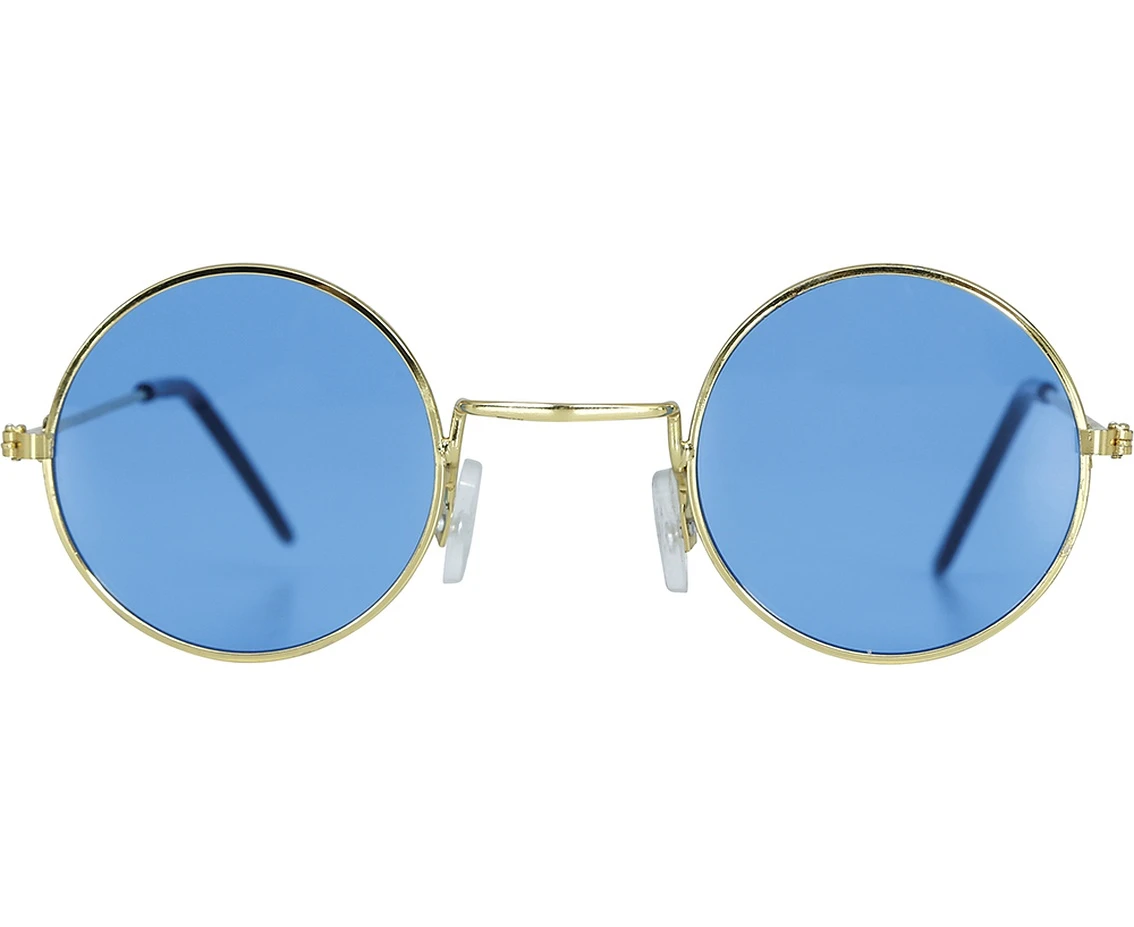 Okulary Hippie, niebieskie