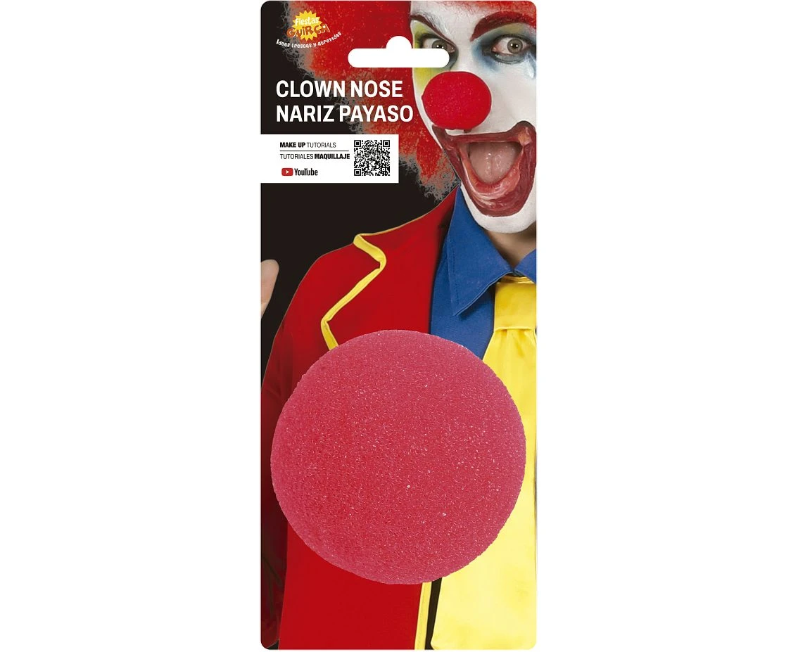 Nos klauna piankowy, czerwony, 5 cm