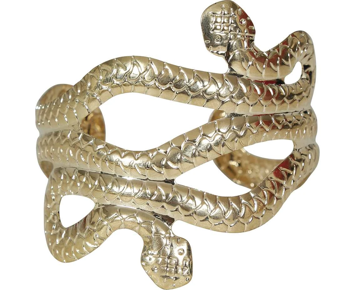 Bransoletka, wąż, złota 5.5 cm