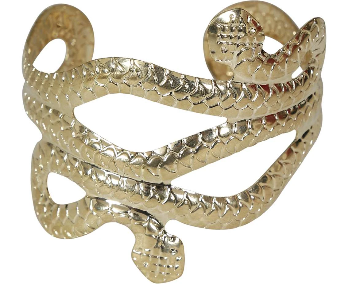 Bransoletka, wąż, złota 5.5 cm