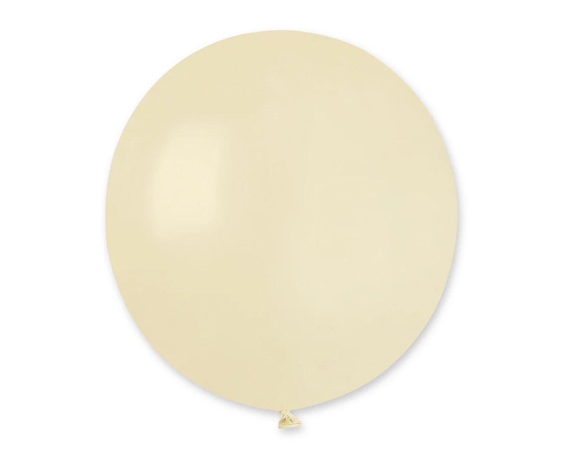 Balony Gemar 19", pastel kość słoniowa, 25szt.
