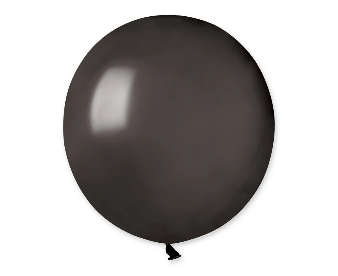 Balony Gemar 19", metalik czarne, 25szt.