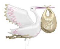 Balon foliowy 62" UQ It's a Girl, 1 szt.
