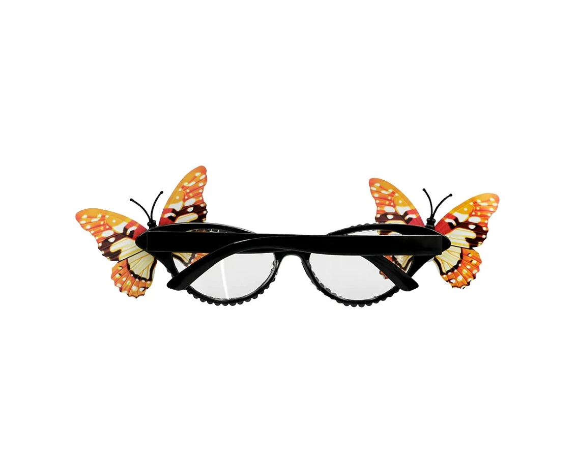 Okulary damskie Party Motyl, wielokolorowe