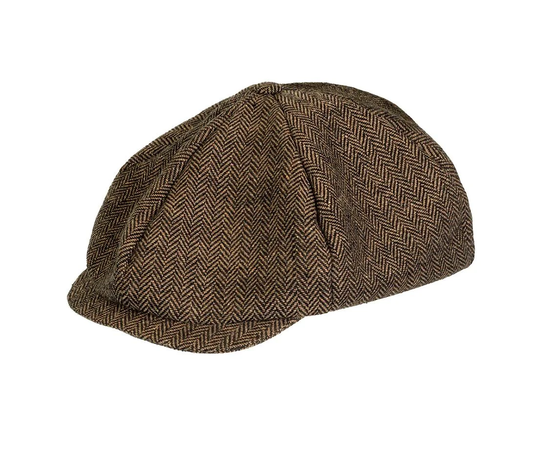 Beret dla dorosłych Brytyjczyk, brązowy