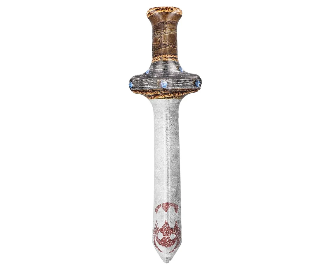 Zestaw Wikinga, miecz (58 cm) i tarcza (45 cm), dmuchane