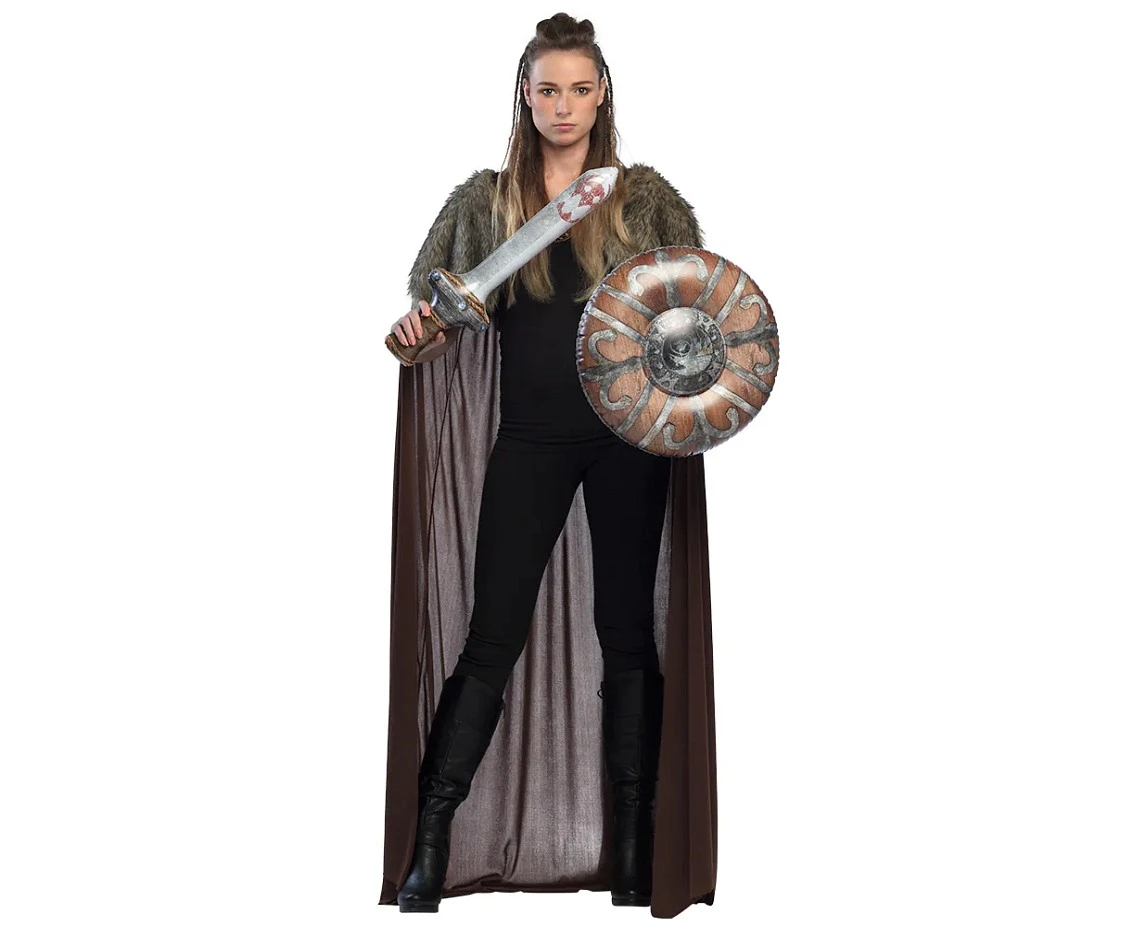 Zestaw Wikinga, miecz (58 cm) i tarcza (45 cm), dmuchane