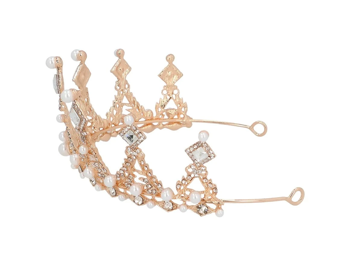 Tiara metalowa Elizabeth, złota