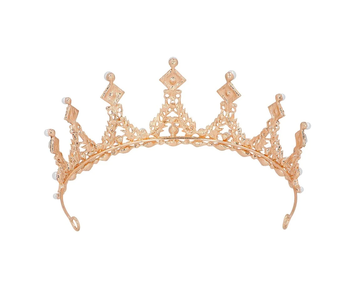 Tiara metalowa Elizabeth, złota