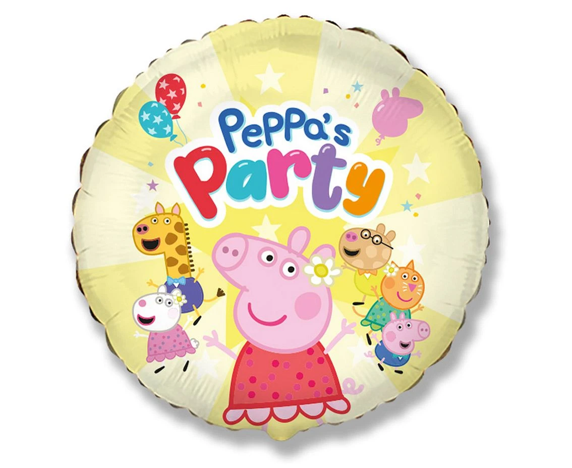 Balon foliowy 18" FX - Peppa's Party, niepakowany