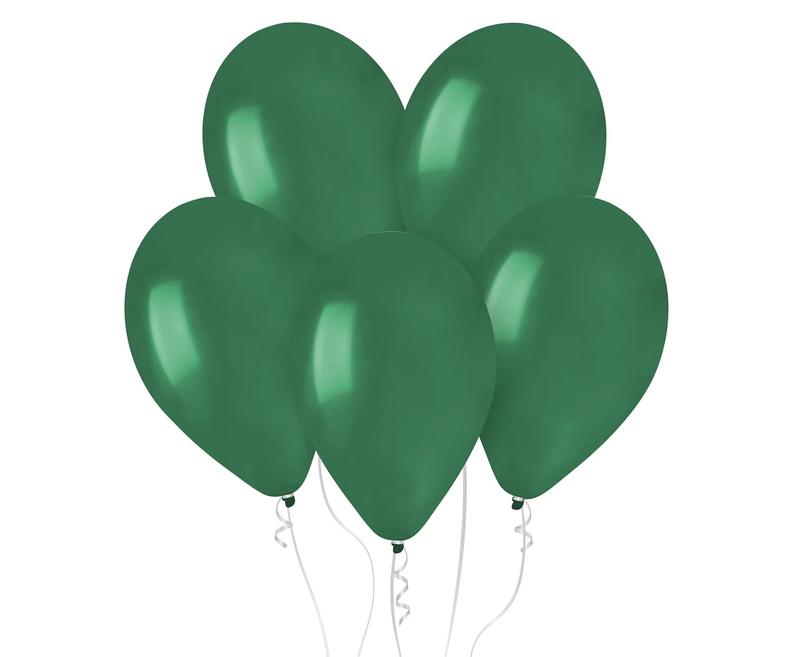 Balony Gemar 13", pastel szmaragdowe zielone (butelkowe), 50szt.