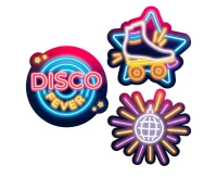 Dekoracja Disco Fever, 29 x 30 cm