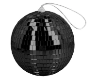 Kula disco, czarna, 15 cm