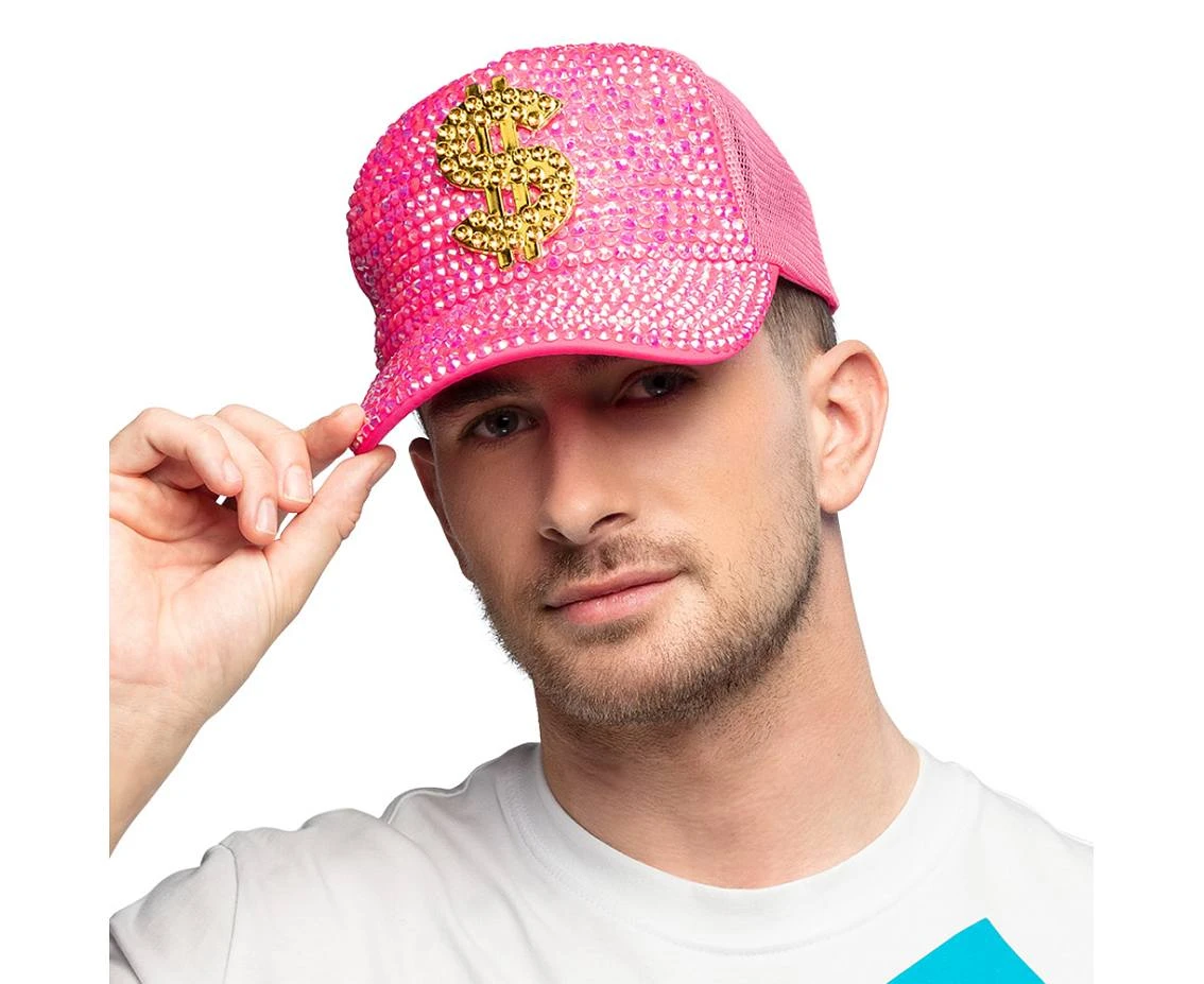 Czapka z daszkiem Dolar, neonowa- różowa, regulowana