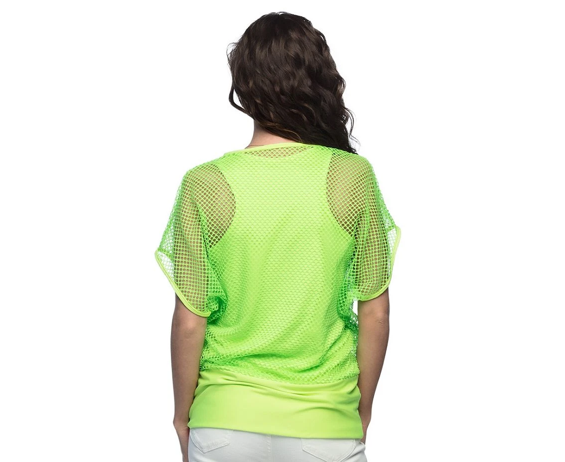 Top siateczkowy neonowy zielony, rozm. M/L