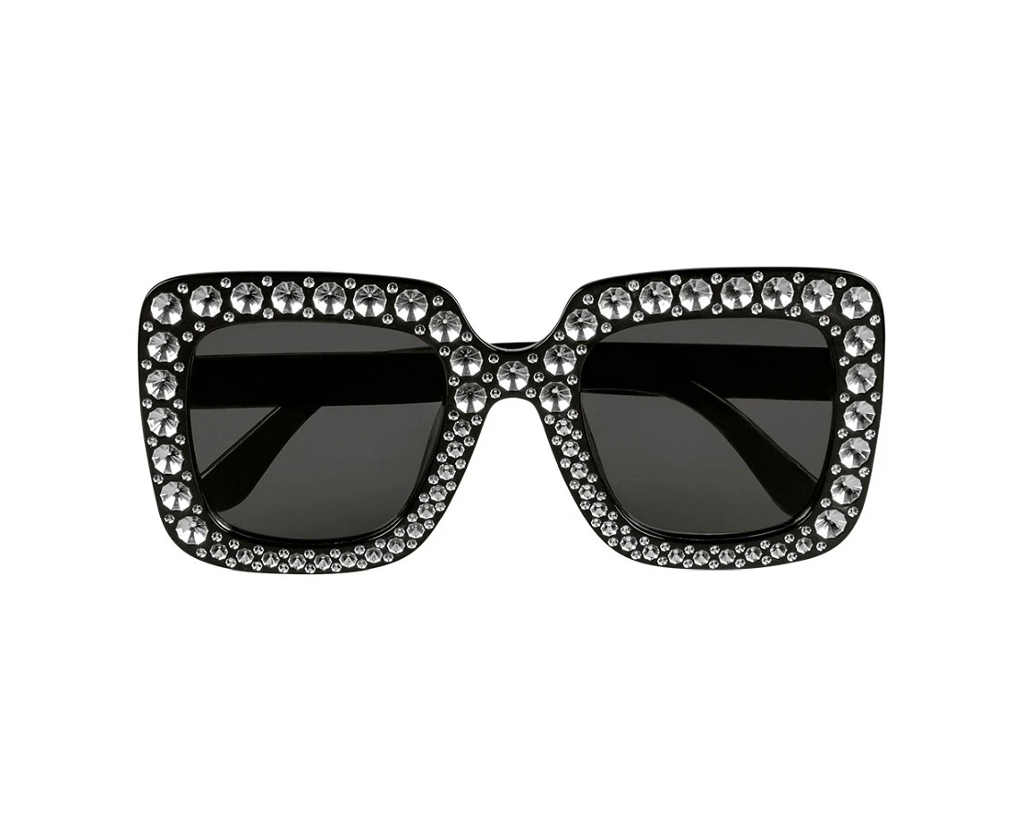 Okulary Party Bling, czarne