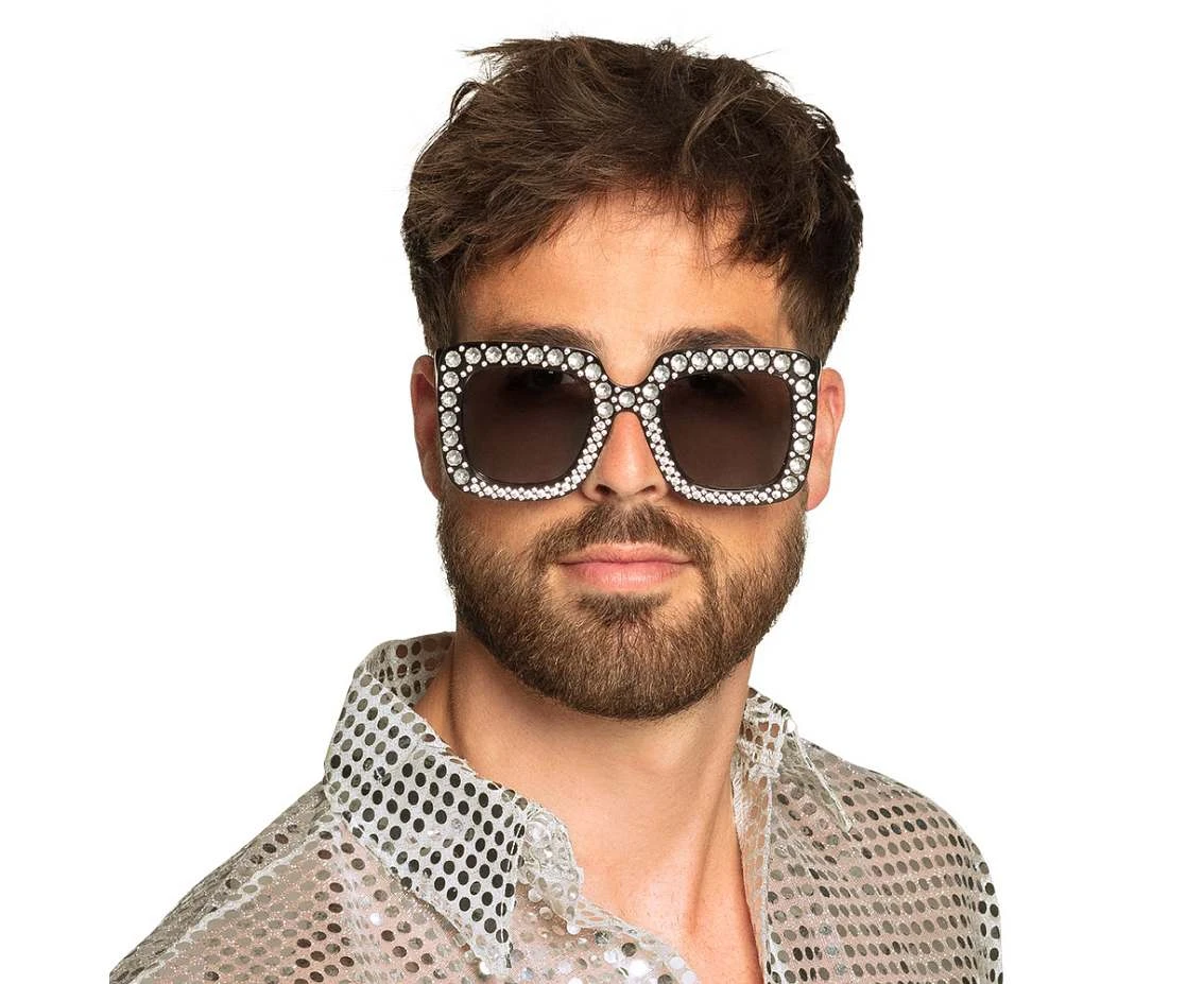 Okulary Party Bling, czarne