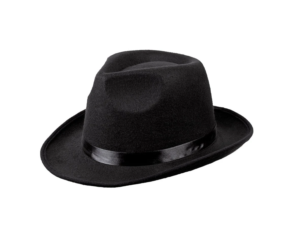 Kapelusz Mafia, czarny