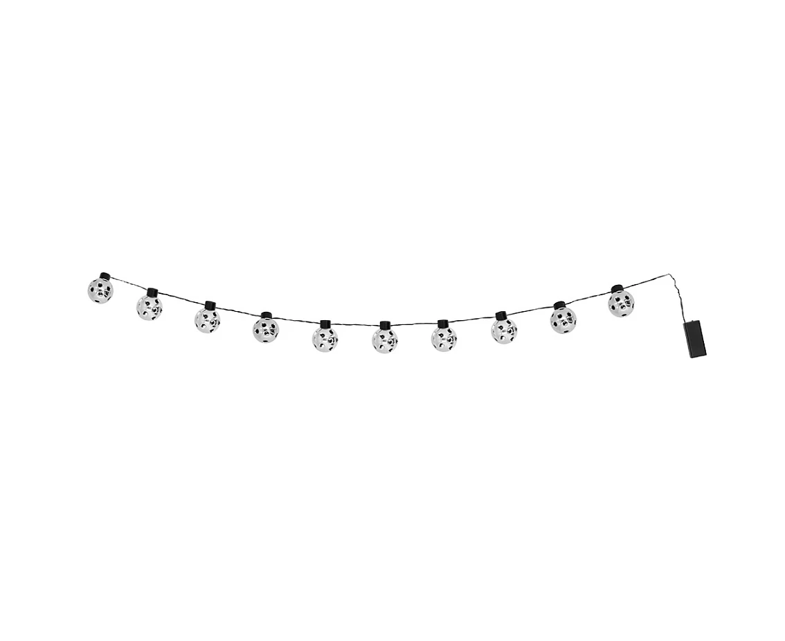 Łańcuch LED Piłki srebrne, 140 cm