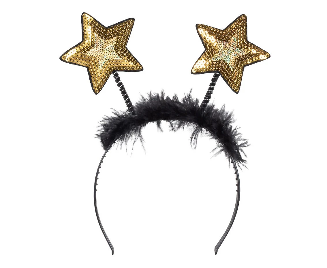 Tiara złote gwiazdki