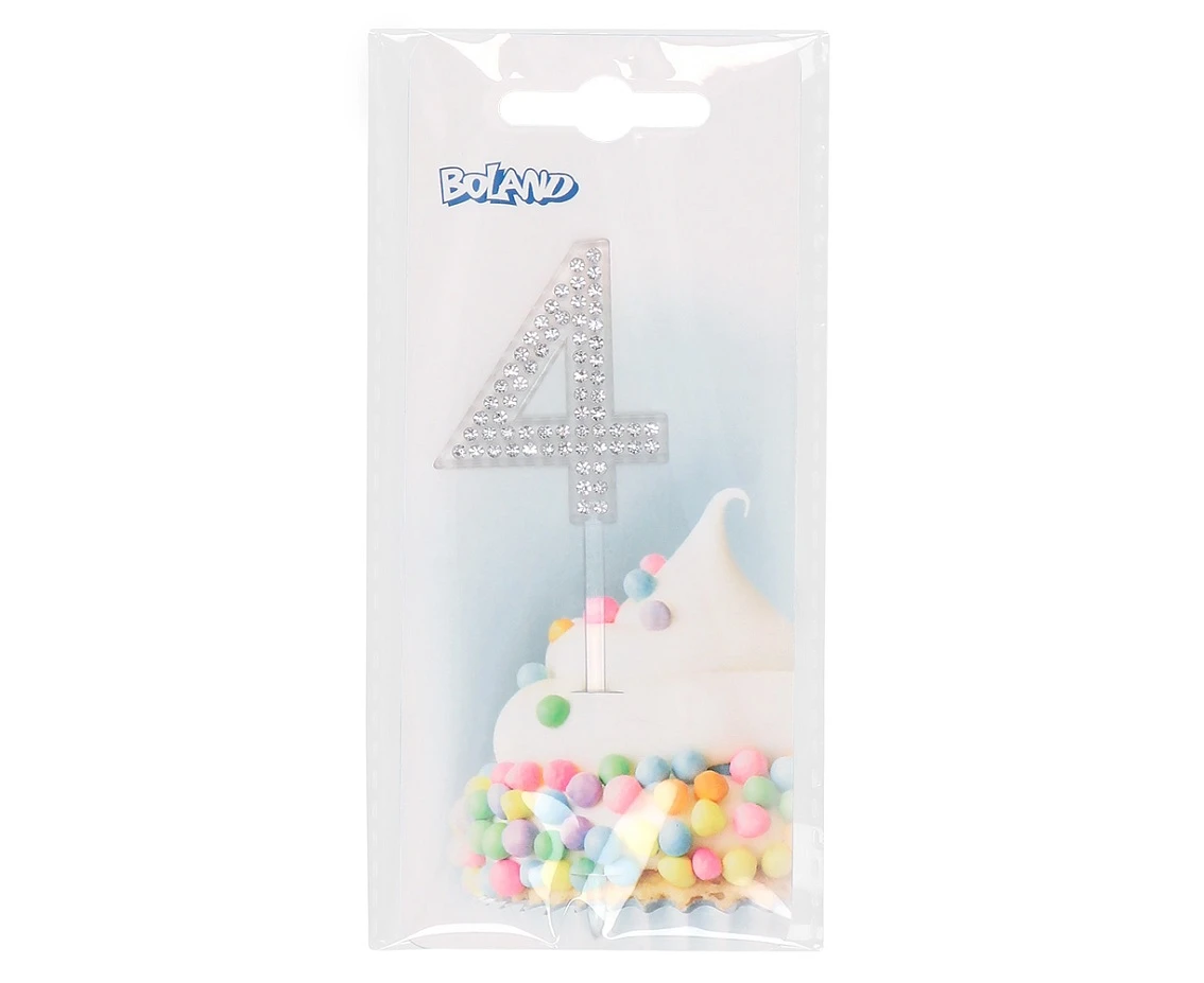 Piker diamentowy na tort 4, 2,5 x 10, 5 cm KK.
